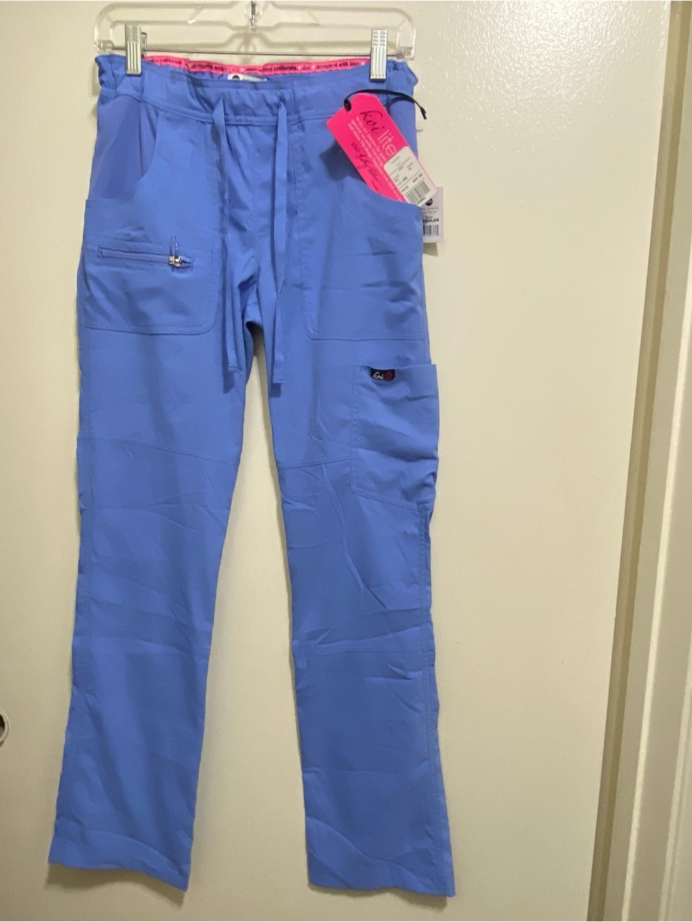 Koi Lite Womens XXS Scrubs Scrub Pants Solid Light Blue Slim Fit New NWT $56
